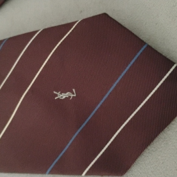 Yves St Laurent Mens Necktie - Picture 2 of 5
